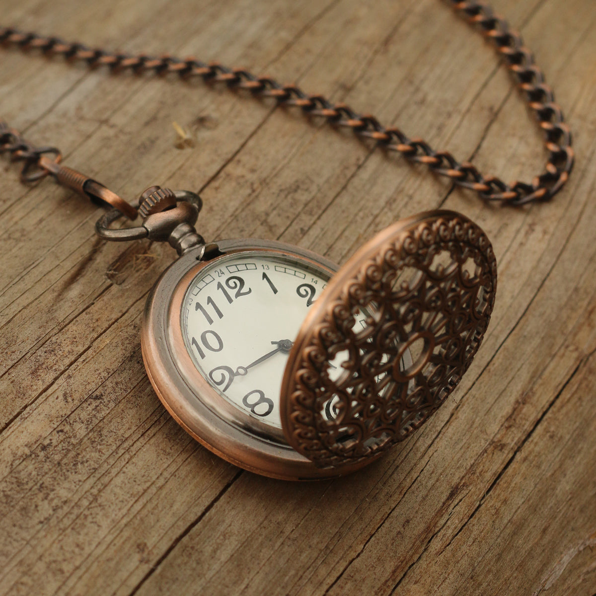 Antique Pocket Watch with Chain