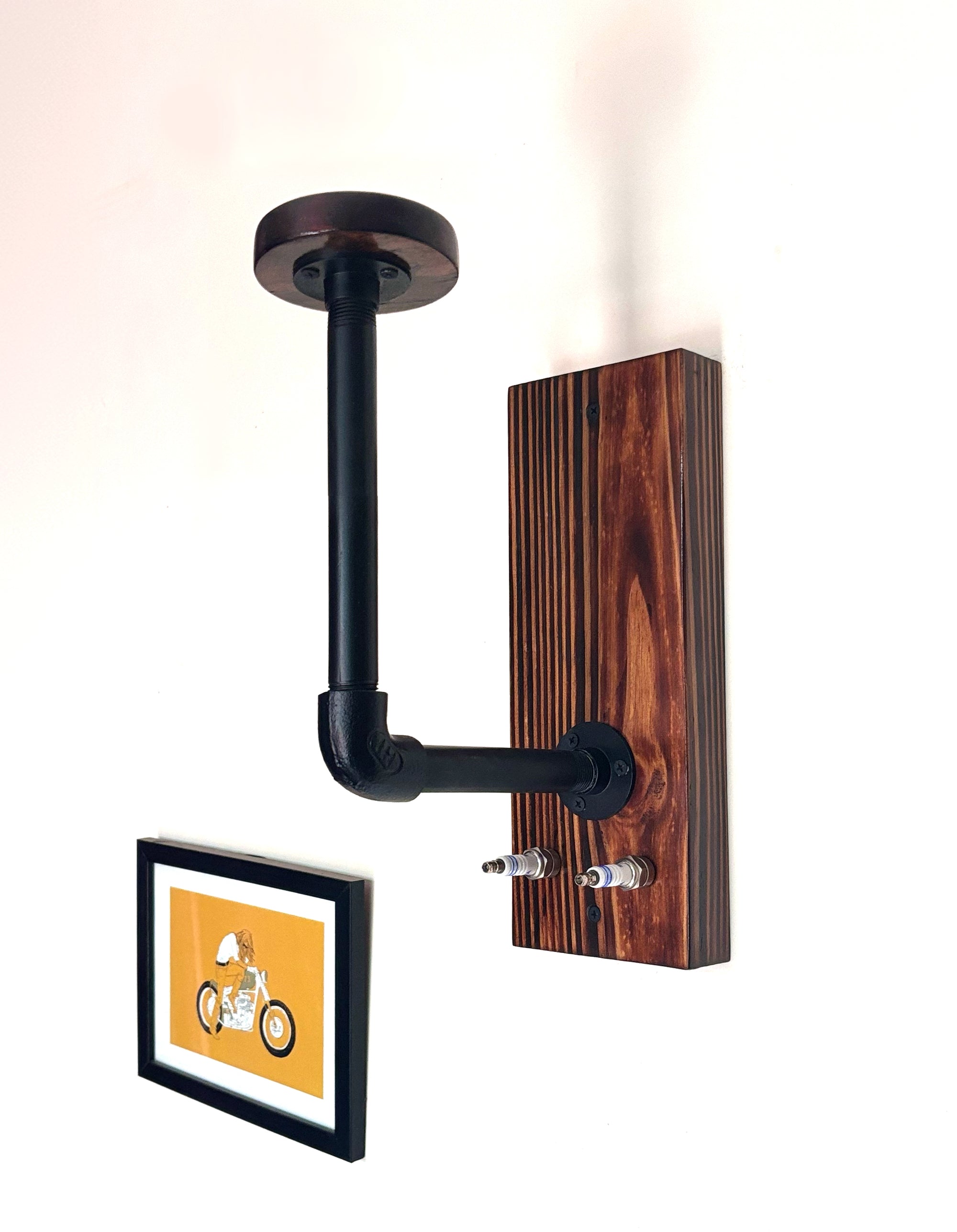 Motorcycle Helmet Hanger - Wall Mount