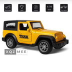 Diecast 1:32 Scale Metal Pull Back Car Toy for Kids with Openable Doors, Light & Music.