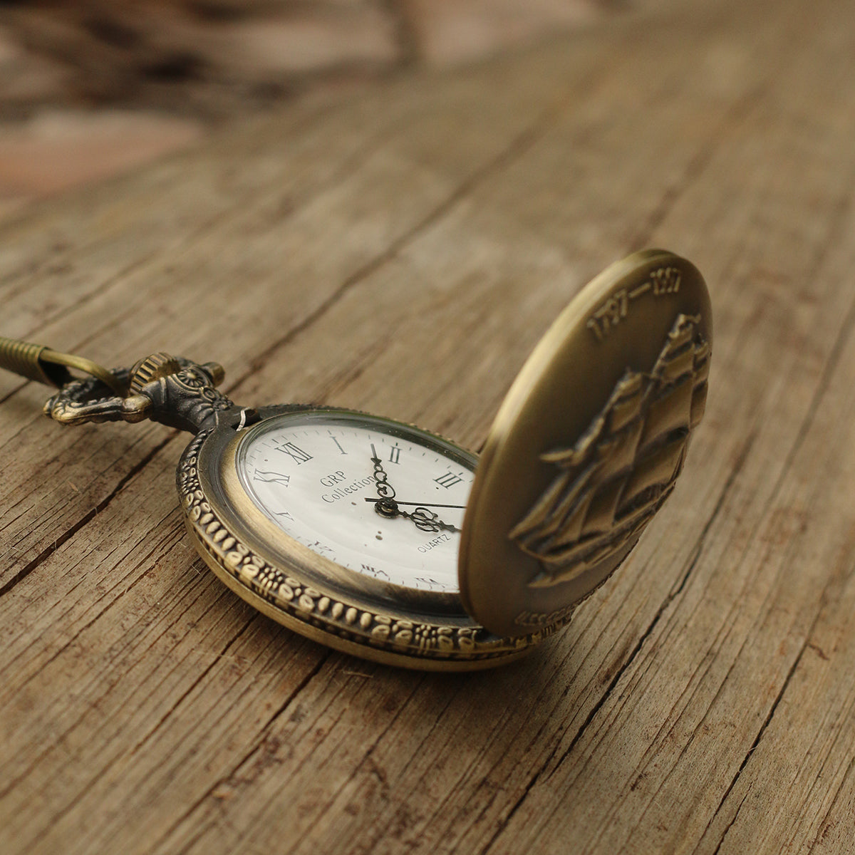 Antique Pocket Watch with Chain