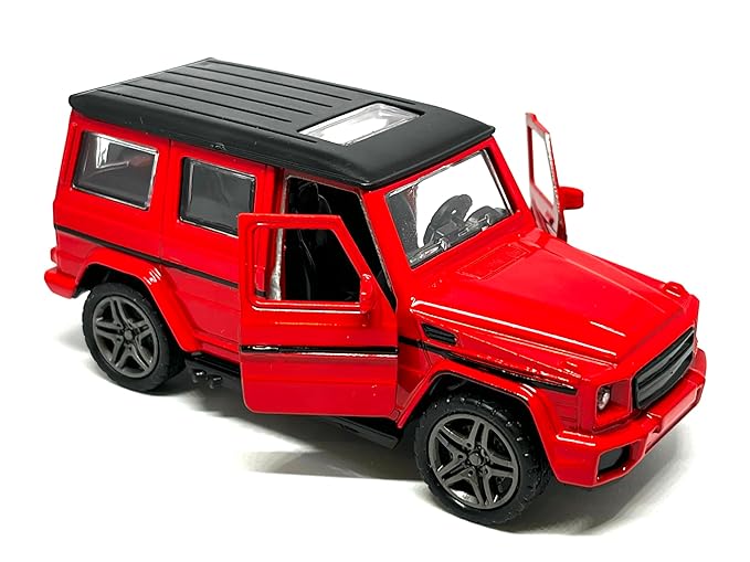 Diecast 1:32 Scale Metal Pull Back Car Toy for Kids with Openable Doors, Light & Music.