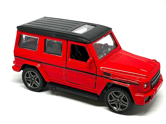 Diecast 1:32 Scale Metal Pull Back Car Toy for Kids with Openable Doors, Light & Music.