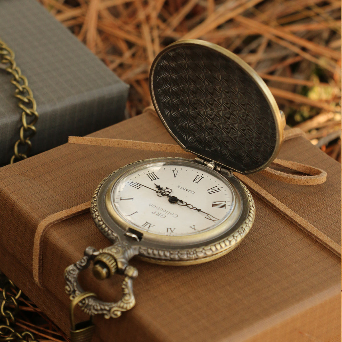 Antique Pocket Watch with Chain