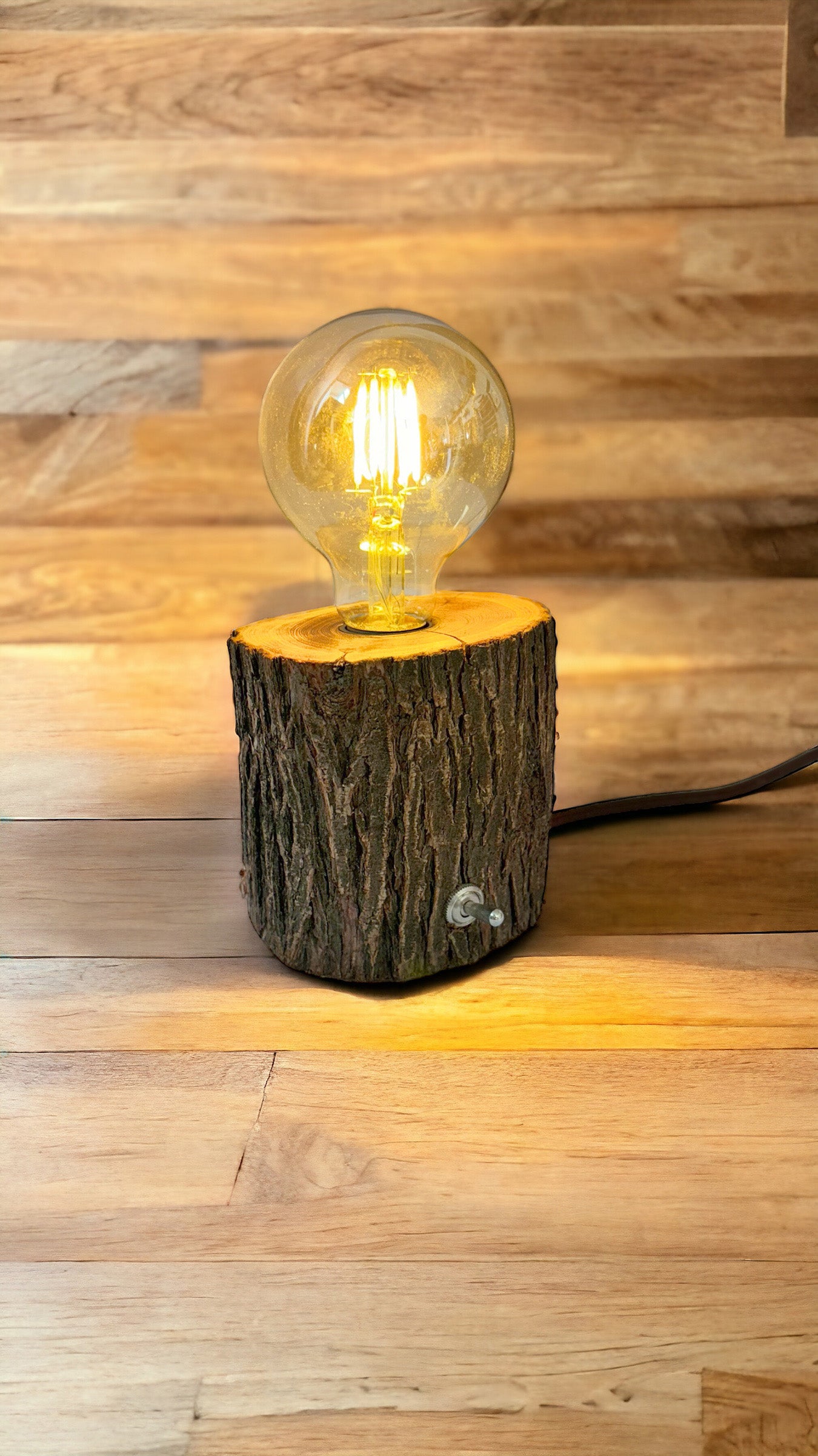 Live Edge Rustic Lamps