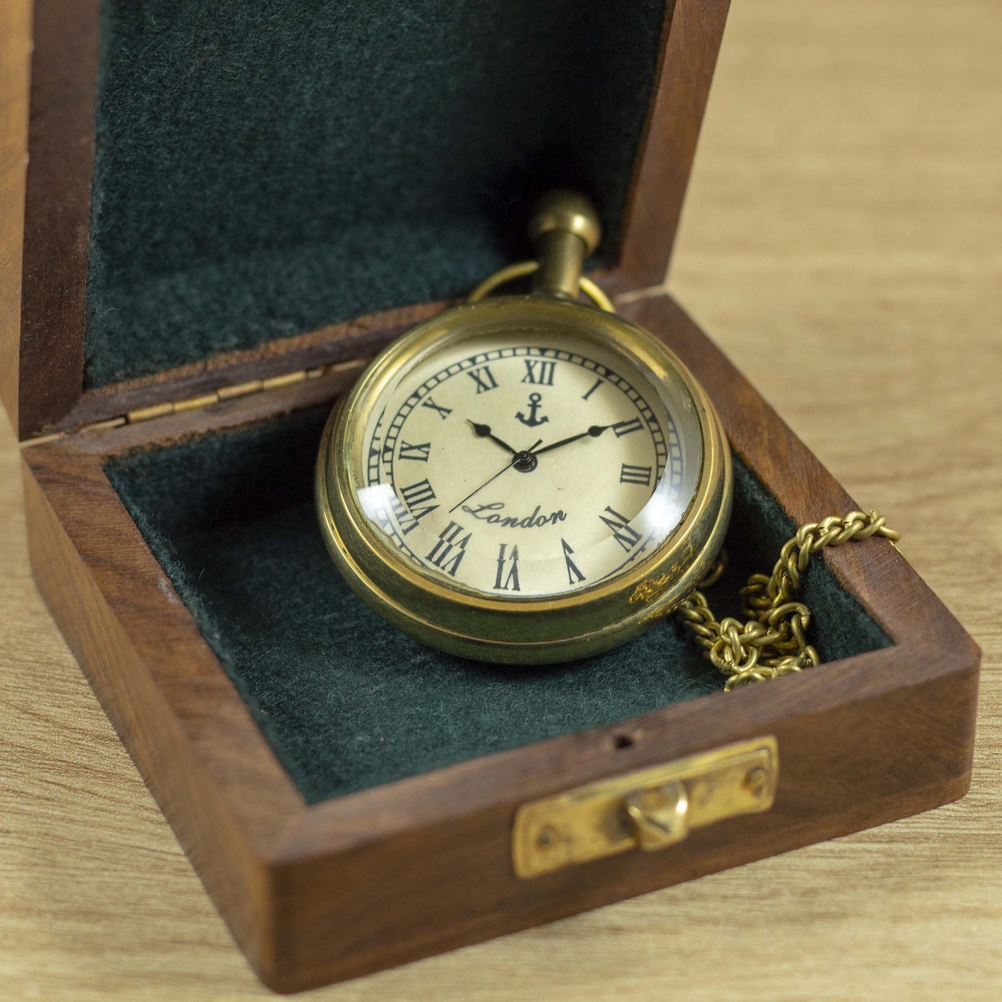 Antique Pocket Watch with Chain