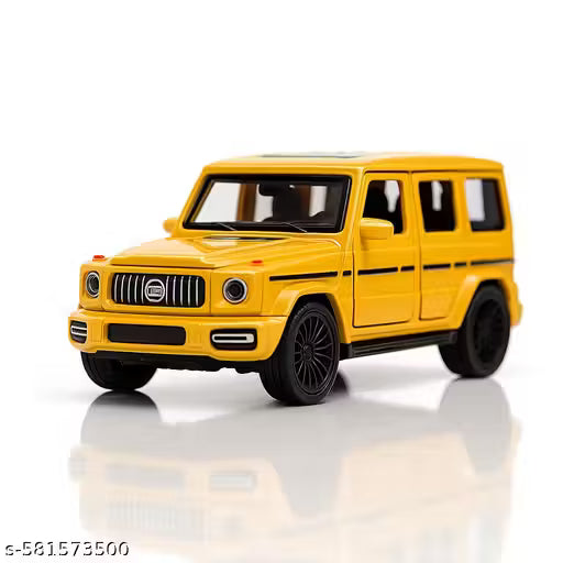 Diecast 1:32 Scale Metal Pull Back Car Toy for Kids with Openable Doors, Light & Music.