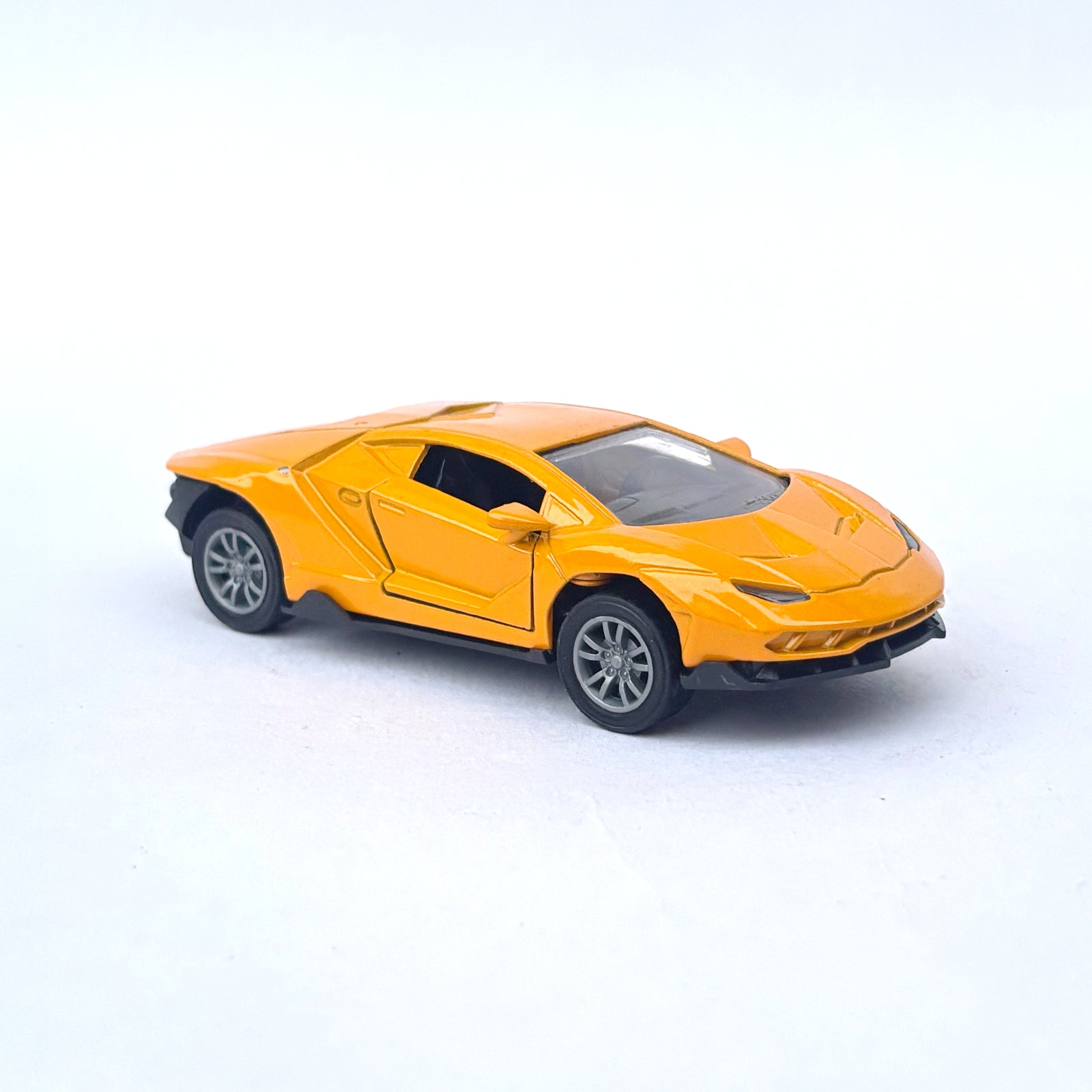 Diecast 1:32 Scale Metal Pull Back Car Toy for Kids with Openable Doors, Light & Music.