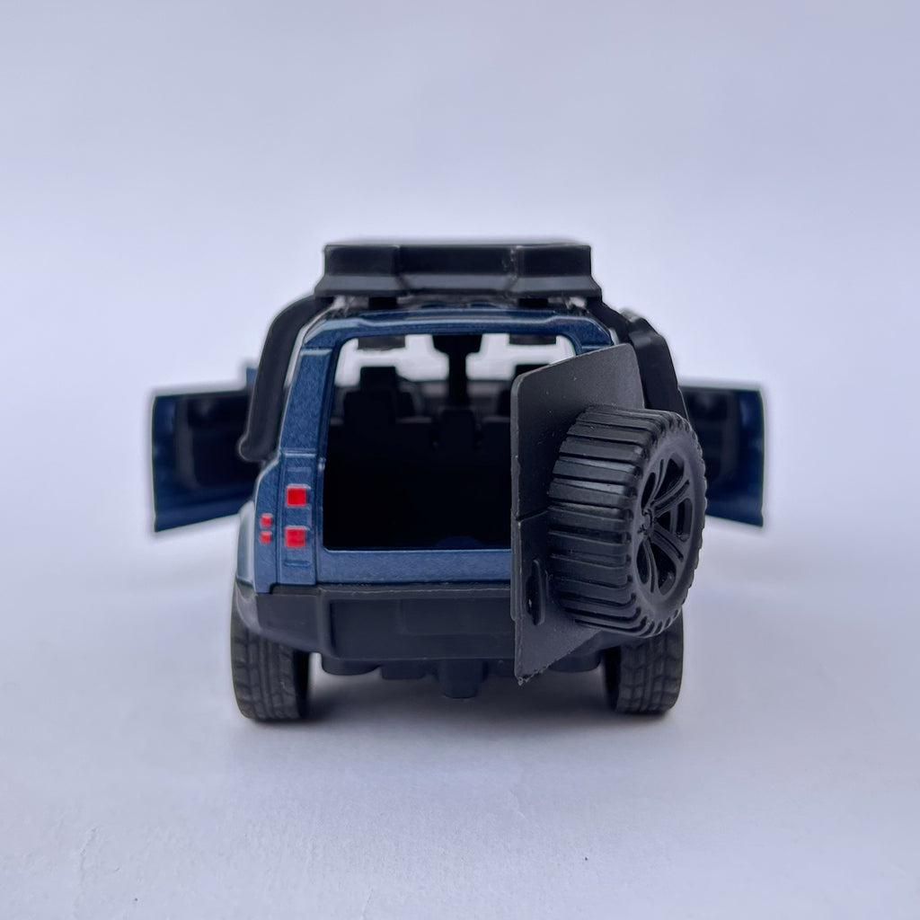 Diecast 1:32 Scale Metal Pull Back Car Toy for Kids with Openable Doors, Light & Music.