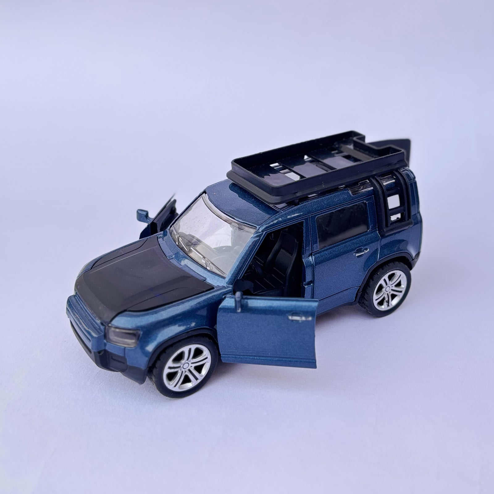 Diecast 1:32 Scale Metal Pull Back Car Toy for Kids with Openable Doors, Light & Music.