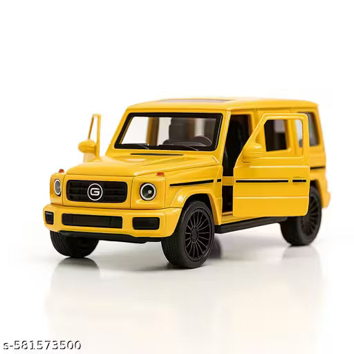 Diecast 1:32 Scale Metal Pull Back Car Toy for Kids with Openable Doors, Light & Music.