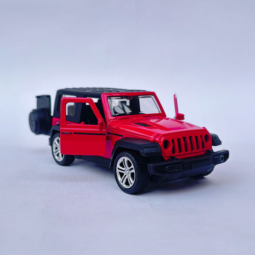 Diecast 1:32 Scale Metal Pull Back Car Toy for Kids with Openable Doors, Light & Music.