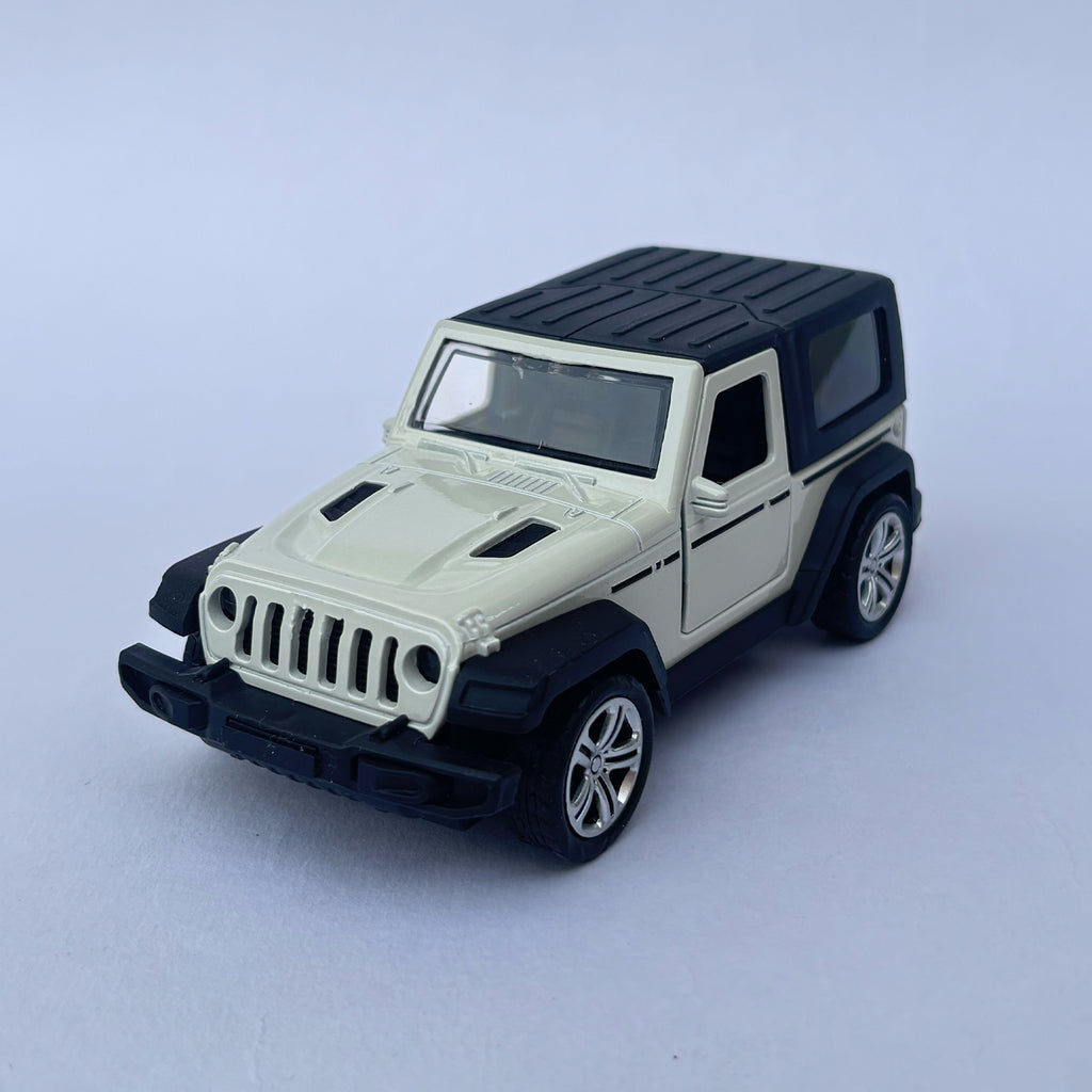 Diecast 1:32 Scale Metal Pull Back Car Toy for Kids with Openable Doors, Light & Music.