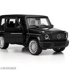 Diecast 1:32 Scale Metal Pull Back Car Toy for Kids with Openable Doors, Light & Music.